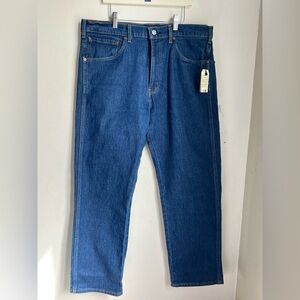 Levi's western fit Men's Straight Jeans in Deep Blue Denim